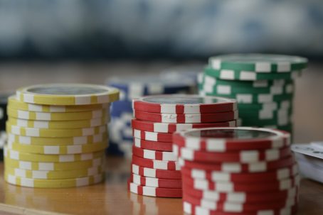 Stacked Poker Chips